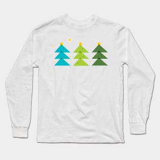 Christmas trees pattern Long Sleeve T-Shirt